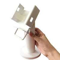 Support de point de vente pivotant OEM en métal blanc, support vertical pour système de point de vente, support personnalisé pour machine de paiement pour caissier