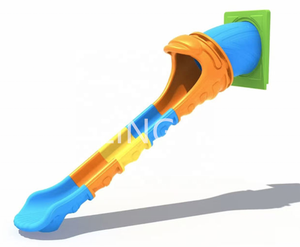 热儿童户外游乐场设备塑料透明白色螺旋管滑梯幼儿园管道滑梯 - Product Image 6