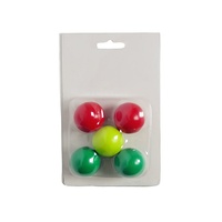 Accessoires de pétanque en bois fluorescent Cochonnet/Jack avec emballage 30mm pour jeux de boules