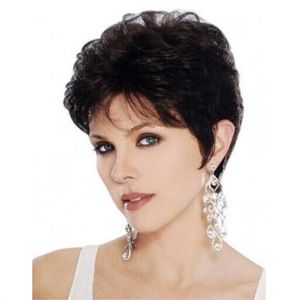 Peluca de pelo rizado corto para <span class=keywords><strong>mujer</strong></span> de moda europea americana, peluca superior completa microrizada marrón, peluca de comercio exterior transfronterizo <span class=keywords><strong>AliExpress</strong></span> - Product Image 5