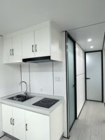 Cabine mobile préfabriquée économique, maisonnette portable Apple, bureau modulaire isolé en acier léger, conteneur de 20 pieds ou 40 pieds
