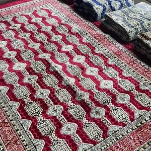 Tapis de prière uni avec pompons, tapis de prière musulman, tapis de mosquée, tapis en polyester - Product Image 1