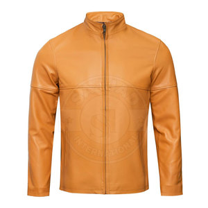 Automne hiver hommes veste en cuir meilleure qualité hommes veste en cuir véritable cuir hommes veste à vendre - Product Image 1