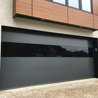 Puerta de Garaje de Lujo OUNA Totalmente Personalizable en Aluminio o Acero, Cualquier Diseño, Tamaño y Opción de Vidrio, Sistema Automático para Villa