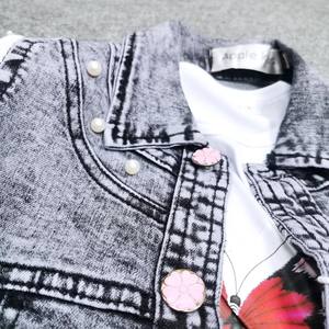 2022 High Quality Children Clothes <b>Girls</b> Kids Denim <b>Skirts</b> Children Clothes Set Summer - Product Image 5