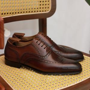 รองเท้าหนังแท้แบบอังกฤษสำหรับผู้ชายรองเท้าออกซ์ฟอร์ดแบบทางการสำหรับธุรกิจลำลองสามข้อสำหรับฤดูใบไม้ร่วงและฤดูหนาว - Product Image 5