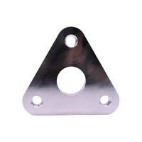 Plaque de montage triangulaire en aluminium 6061 7075 sur mesure, usinée CNC, à bride triangulaire, plaque métallique de précision, OEM ODM