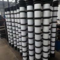 Rouleau porteur en acier à spirale résistant à l'usure et à capacité personnalisable pour système de manutention de matériaux en vrac