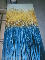 Peintures à l'huile artisanales à base de verre pour la décoration intérieure