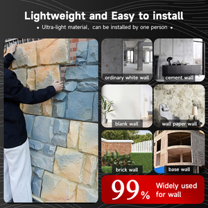 Pannello Murale <span class=keywords><strong>in</strong></span> Finta <span class=keywords><strong>Pietra</strong></span> Roccia di Castello <span class=keywords><strong>in</strong></span> Poliuretano PU <span class=keywords><strong>Pietra</strong></span> Artificiale Decorazione per <span class=keywords><strong>Pareti</strong></span> Esterne per Villa e Giardino - Product Image 3