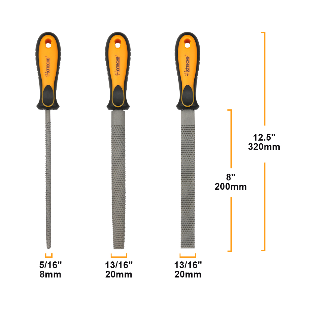 Hoteche 3teiliges Holzraspset Werkzeug-Handsets Raspe