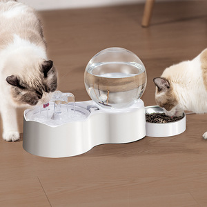 Fontaine à eau pour chat transfrontalière à succès, à circulation automatique, contrôlée par application intelligente, prise universelle, distributeur d'eau et de nourriture pour animaux de compagnie - Product Image 1