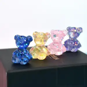Hot New The Bear Bright Piece Animals Figures Resin Ornaments For Art And Collection.
