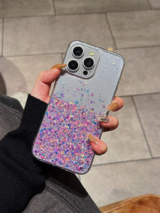 <span class=keywords><strong>Coque</strong></span> de téléphone scintillante pour <span class=keywords><strong>iPhone</strong></span> 15 14 13 12 11 Pro XS Max XR 7 8 Plus <span class=keywords><strong>SE</strong></span> Couverture arrière lumineuse - Product Image 5