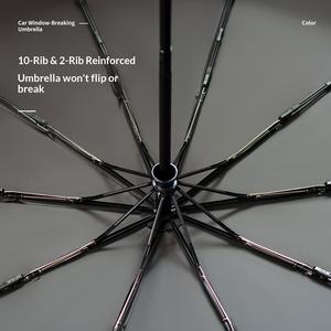 Parapluies en gros, créatifs et sûrs, avec brise-vitre intégré, pliables en trois sections, automatiques, sans commande, sans matériau, pour hommes, pour voiture, origine [indiquer l'origine si connue] - Product Image 4