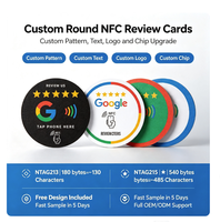 Adesivi NFC per Recensioni Google NFC213 Compatibili 13.56MHz, Logo Personalizzato, Impermeabili, per Ristoranti e Hotel, OEM