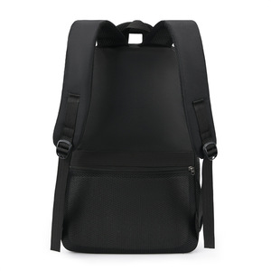 Student <b>Backpack</b> 15 Inches Computer Interlayer Unisex Everyday Use Solid Color <b>Black</b> Red Blue - Product Image 2