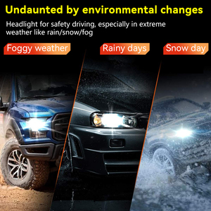 LELANPU Strobe 9005 Driver T20 H13 D3s Xenon Parts H11 H3 Fog 2 Colores D4s 110W H4 Bombillas LED para Faros Delanteros <span class=keywords><strong>de</strong></span> Coche con Lente Proyectora - Product Image 4