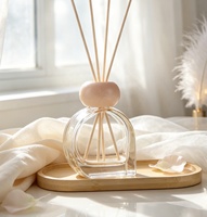 Nouvelle boîte de parfum d'ambiance personnalisée pour la maison, flacon diffuseur de parfum en verre vide de luxe avec bouchon à bille, 150ml, 200ml, 350ml