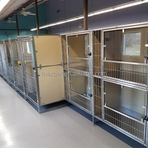 คอกสุนัขกันน้ำสำหรับสุนัขวิ่งพร้อมตัวแบ่งป้องกันการต่อสู้ prefab - Product Image 3