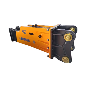 Martillo Hidráulico SOOSAN SB100 Tipo Caja, Cincel de 150 mm para Excavadoras de 25-30 Toneladas, Calidad Premium, para Demolición de Rocas - Product Image 1