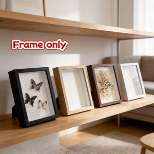 <span class=keywords><strong>Cadre</strong></span> <span class=keywords><strong>photo</strong></span> en bois pour souvenirs, souvenirs de mariage, artisanat, billets et photos - Cadres <span class=keywords><strong>photo</strong></span> carrés en bois - Product Image 1