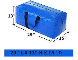 Bolsas de almacenamiento plegables y reutilizables con estampado personalizado, bolsa móvil tejida de Pp - Product Image 3