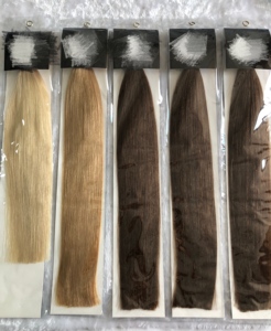 Embalaje de PVC de alta calidad para trama de cabello Bolsa de embalaje de cabello duradera Paquetes laminados de impresión colorida se pueden personalizar - Product Image 2