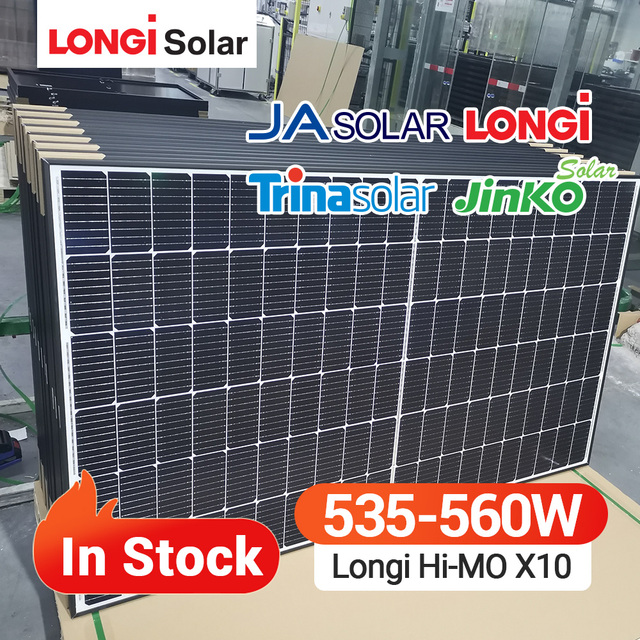 Longi Monocrystalline Solar Panels 540w 550w 560w 535w N-type Solar Panel IEC ISO