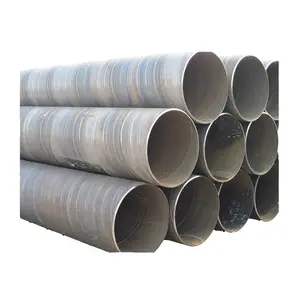 Construction Large diameter High Strength 0.8 - 12.75 mm Hot Rolled Spiral Welded Round Carbon Steel Pipe