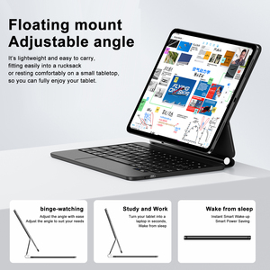 Clavier magique sans fil standard personnalisé pour <span class=keywords><strong>iPad</strong></span> <span class=keywords><strong>Air</strong></span> 4/5/6/7, modè<span class=keywords><strong>les</strong></span> 10,9/11 pouces, équipé d'un rétroéclairage et d'un écran numérique - Product Image 6