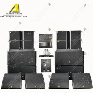 China Professionele Audio Fabriek KR212 Actieve Line Array Aangedreven Waterdichte Luidspreker Pro Audio Eindversterker Dsp Line Array