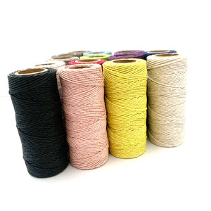 Charmkey Hot Selling Solid <strong>Color</strong> Hand Knitting 1mm <strong>Hemp</strong> Cotton Cord <strong>Yarn</strong> for Hand Crochet - Product Image 3