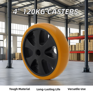 Mittlere Beans pru chung 100kg Tragfähigkeit Rollen Bremsen Industrie räder für Möbel Anpassbare OEM-Unterstützung Stahl PU <span class=keywords><strong>Nylon</strong></span> PP - Product Image 3