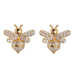 Orecchini a Perno Mini a Forma di Ape per Donne, Accessori per Orecchie da Indossare Ogni Giorno - Product Image 5
