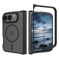 Étui de téléphone magnétique mat pliable pour iPhone Duo 2.0 mm, nouvelle version, pour iPhone 18, protection anti-chute, coque de téléphone