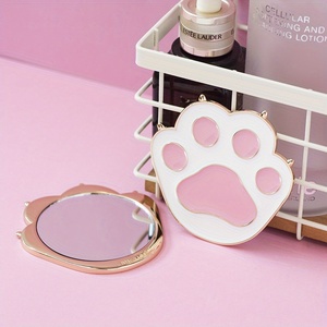 Personalized Pocket Mirror Cute Paw Compact Makeup Mirror