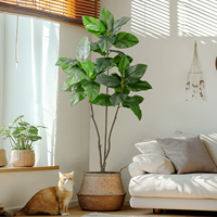 Arbre artificiel en plastique à feuilles de magnolia, 1,5m-1,8m, haute qualité, décoration intérieure et extérieure, vente chaude en usine