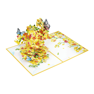 Premium 3D flores artesanía tarjetas de felicitación estilo papel letras para Baby Shower Día DE LA MADRE aniversario fiesta decoración uso - Product Image 5