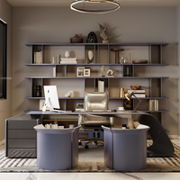 Rendu 3D de la conception d'intérieur pour projets résidentiels : Solutions complètes pour villas et maisons, y compris des ensembles de tables à manger modernes.