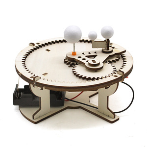 Kit de modelo del sistema solar de madera, juguete educativo de ciencia para niños de 7 a 9 años, aprendizaje STEAM, ensamblaje de formas geométricas - Product Image 1