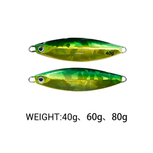 Appât artificiel en métal pour la pêche, leurre pour attraper des poissons, plonge à enfoncement lent, matériel pour pêcher à la traine, 40g, 60g ou 80g, vente en gros, - Product Image 3