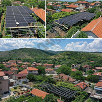 Cadre en aluminium anti-rouille de qualité supérieure, panneaux solaires 10BB 560W 550W 1000W pour les fermes solaires à grande échelle