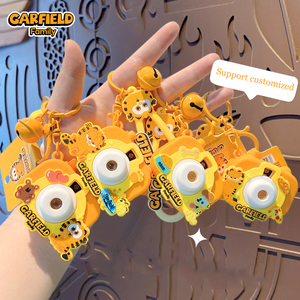 Llavero de Proyección de Metal de Aleación de Zinc y PVC con Diseño de <span class=keywords><strong>Garfield</strong></span>, Personalizado con Logotipo, para Regalos Promocionales Empresariales - Product Image 1