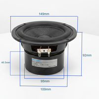 Samtronic 5.25 inç tam aralıklı monitör hoparlör Tweeter Woofer Kapton koni ASV alüminyum bobin cam elyaf koni