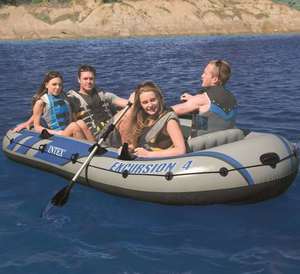 Ensemble de <span class=keywords><strong>bateau</strong></span> <span class=keywords><strong>INTEX</strong></span> 68324 <span class=keywords><strong>EXCURSION</strong></span> 4, série de sports nautiques, kayak gonflable, pagaie, grand <span class=keywords><strong>bateau</strong></span> gonflable, <span class=keywords><strong>bateau</strong></span> pneumatique - Product Image 3
