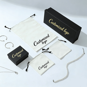 ถุงกำมะหยี่สีขาวแบรนด์ <span class=keywords><strong>Luda</strong></span> สีเบจ ขนาด 8*10 ซม. พร้อมเชือกผูก สำหรับใส่เครื่องประดับ พิมพ์โลโก้ได้ตามต้องการ - Product Image 4