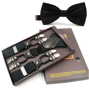 <span class=keywords><strong>Tirantes</strong></span> Elásticos Personalizados de Fábrica para <span class=keywords><strong>Hombre</strong></span>, Estilo Europeo y Estadounidense, con Seis Clips, de Poliéster + Elástico, <span class=keywords><strong>C</strong></span>ómodos - Product Image 1