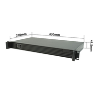 Entrega rápida 1U Rack PC industrial 6-9th gen I3/i5/i7 LGA1151 2 * i211AT LANs 6COM compatible con H310C/B365 Rackmount PC industrial