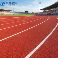 Système de revêtement en spray PU sans joint pour piste de course sportive synthétique extérieure
